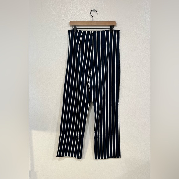 NWT Reformation Navy and White Striped Women's Pants - Picture 2 of 2